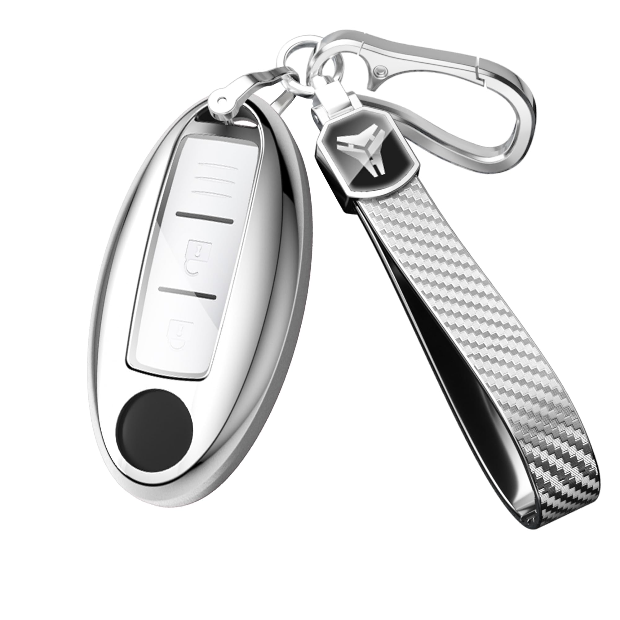 

[Unhoke] Чехол для ключей Serena Чехол для ключей X-Trail Совместим с Elgrand Skyline Note Cube Juke Dualis Fuga March Leaf Murano и т.д.. Прозрачный ТПУ Хорошо