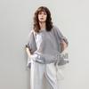 Atmungsaktive Damen-Fledermausärmel-Bluse aus Tencel