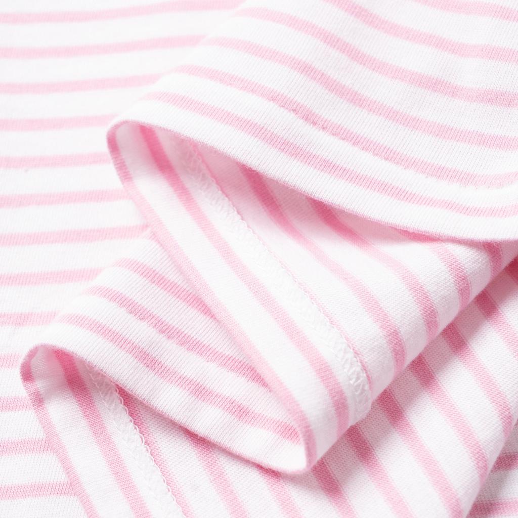 Polo Ralph Lauren Striped Crew Neck Pullover Short Sleeve T-Shirt Women Tops Pink 211698030-037
