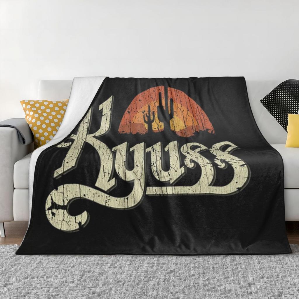 Kyuss Sunset 1987 Blanket Soft Warm Flannel Throw Blanket Plush for Bed Living room Picnic Travel Home Sofa
