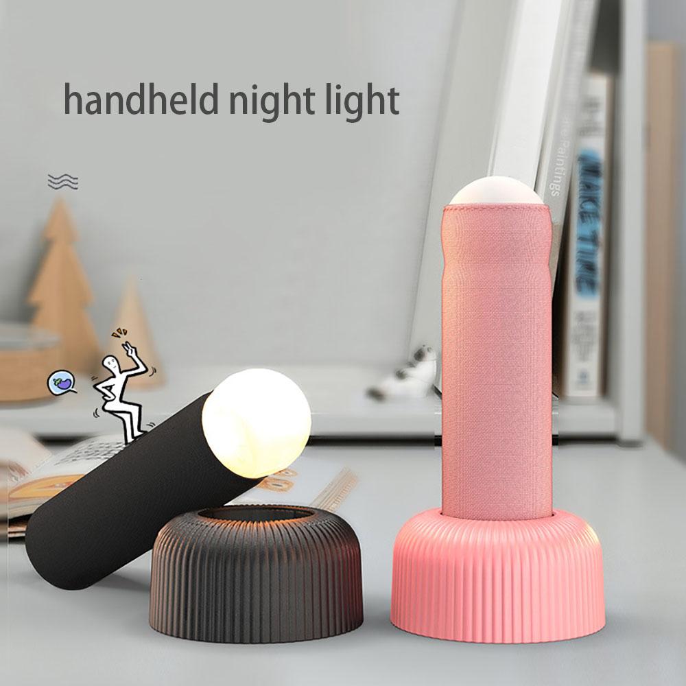 Neues Kreatives Wiederaufladbares Nachtlicht LED Handheld-Licht Warmes Licht Atmosphärenlampe Nachttischdekoration Tischlampe Lustige Geschenke