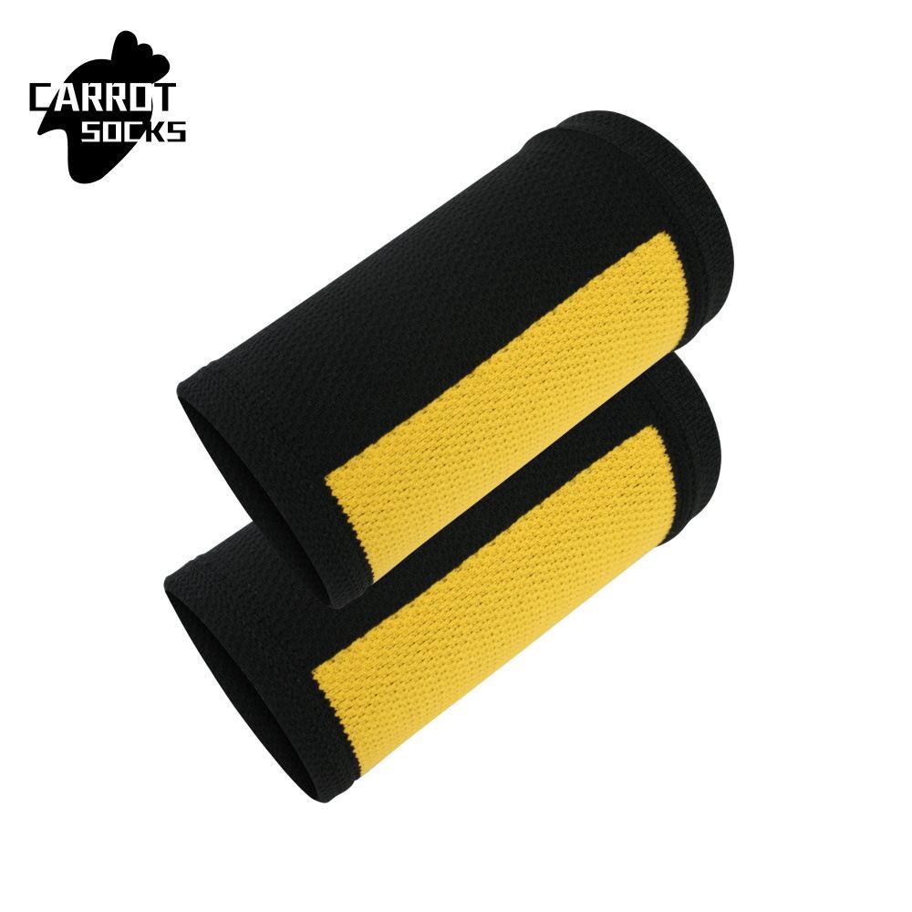 Color-Blocked Nylon Knitted Sports Compression Wrist Brace Sleeve Guard чёрный