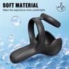 Remote Control Cock Ring for Men Penis Vibrator Male Ejaculation Delay Testicles Perineum Stimulator Massage Sex Toy for Couples