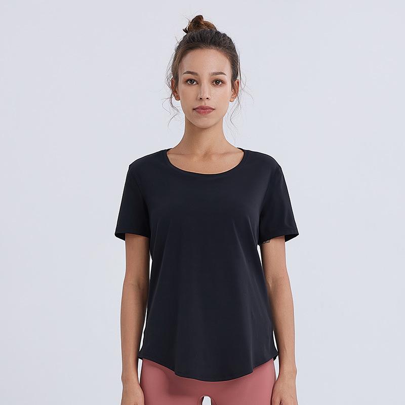 Women's Quick-Dry Slimming Sports T-shirt - Casual Loose Fit for Running & Yoga, Summer Short Sleeve 2026.