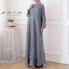 2024 Muslim Women's Fashion Long Robe Dress