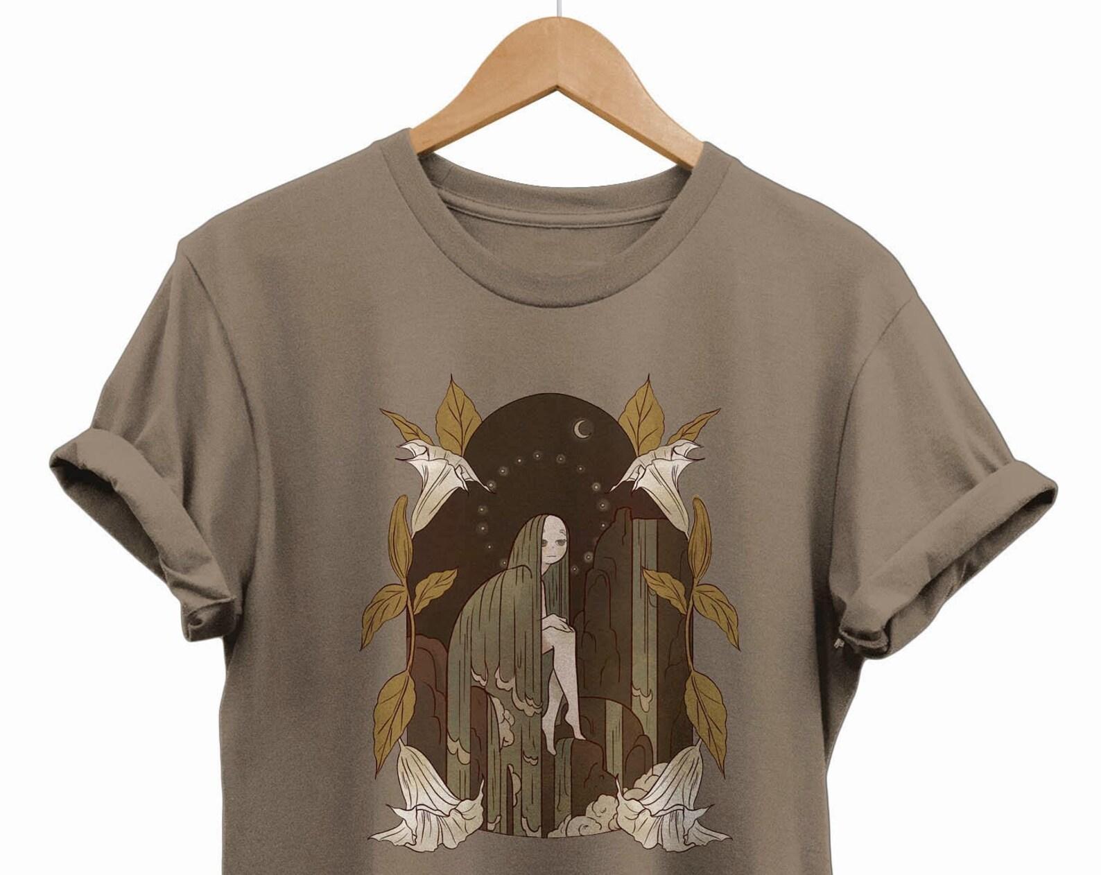 Moon Fairycore T-Shirt: Grunge Vintage Style S