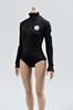 Special offer for scale action figures compatible with TBLeague body Sexy black long sleeve swimsuit with zipper and head not [TOYBARJAPAN] 1/6 (body