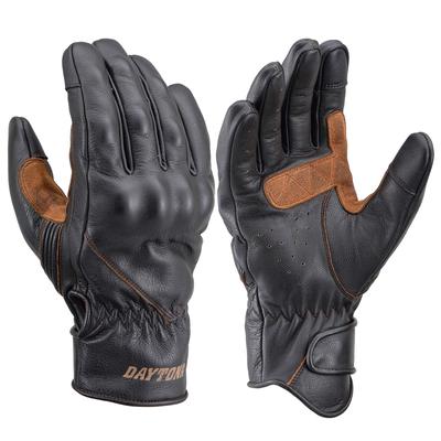 Luvas de Motocicleta Daytona Couro Genuíno Compatível com Smartphones Soft Protector Vintage Line Luvas Marrom Tamanho XL 19571
