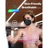 Boncare KN95 Face Masks 50 Pack, Black, 5-Layer Disposable Face Masks, Breathable and Comfortable