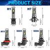 2 Stück 30000LM H7 LED-Scheinwerferlampen Mini Turbo H11 LED H8 H1 9005 HB3 9006 HB4 Auto-Nebelscheinwerfer Scheinwerfer Auto Plug&Play Lampe 6500K Weiß