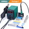 YIHUA 8786D Havya Sıcak Hava Lehimleme İstasyonu DIY Dijital Yeniden İşleme İstasyonu Telefon Tamiri BGA SMD Lehimleme Aracı Kaynak İstasyonu