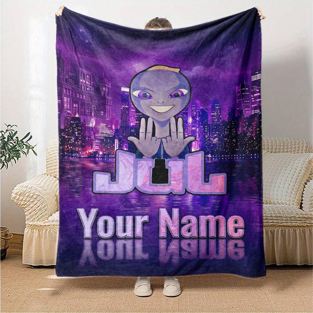 Name Custom Jul album Poster Print Flannel Blanket High Quality Warm Comfortable Cover for All Seasons Perfect for Gifts Home Decor