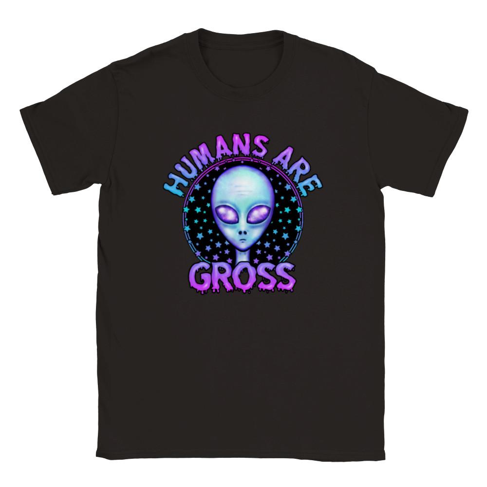 Humans are Gross - ET - Alien - UFO - Classic Unisex Crewneck T-shirt Unisex T-Shirt S