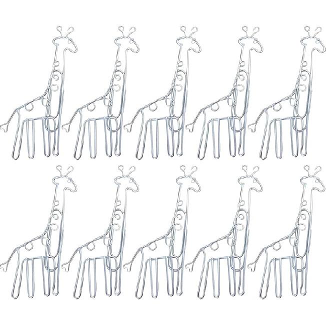 XXhailan Decorative Butterfly and Giraffe Shape Paper Clips Creative Shape for Bookmark Office School Stationery Notebook Scrapbooks Planner
