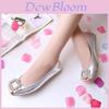 Elegant Rhinestone Soft Leather Women's Flats Shoes For Effortless Casual Style