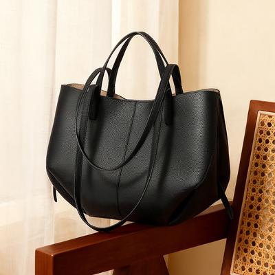 Wing Bag, Genuine Leather Women's Bag, Retro Underarm Handbag, Large-capacity Tote Bag