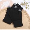 Winter Touch Screen Gloves Women Men Warm Stretch Knit Mittens Imitation Wool Full Finger Guantes Female Crochet Luvas Thicken