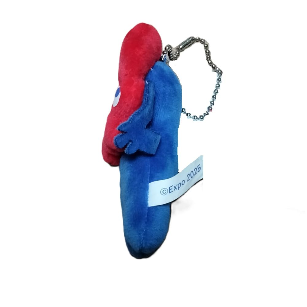 Osaka-Kansai Expo 2025 Myakumyaku Plush Toy, Petit Mascot, Keychain [EXPO2025] Souvenir, Gift, Present, Size 90 X 60 X 25mm