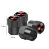 jbvr8 4Pcs Car Tire Valve Stem Air Caps Anti-theft Airtight Cover Accessories For Mitsubishi Ralliart EX ASX L200 Colt Outlander Cross
