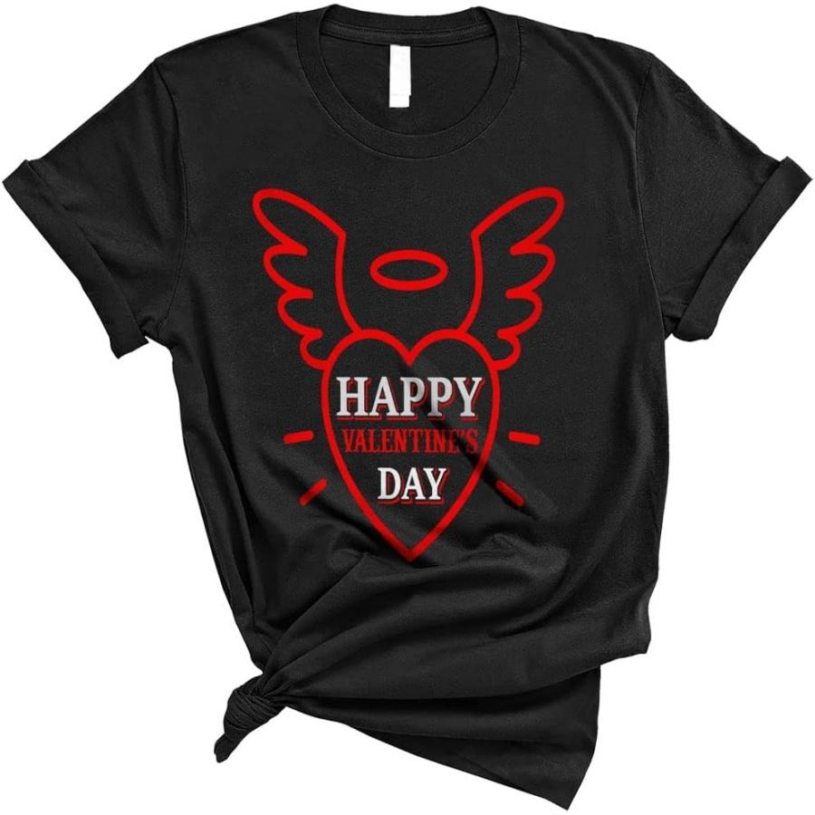 Happy Valentine s Day Funny Heart Cupid Propose Lover Matching Couple Valentine s Day Unisex T-Shirt Black XXXXXL разноцветный