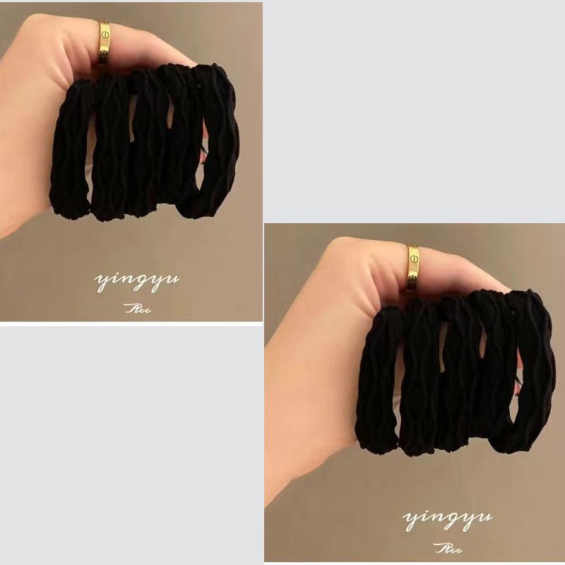 Durable Seamless High Elasticity Women's Hair Tie – Damage-Free Hair Band & Bun Ring