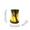 Glowing Night Light Forest Tree Silhouette Desk Lamp Candle Holder Table Lamp  Halloween