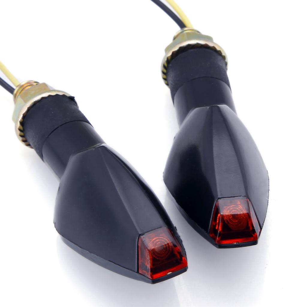LED Motorcycle Turn Signals Lights 12V Flasher Amber Flashing Light Blinker Waterproof Signal Lamp Bolt For Honda for