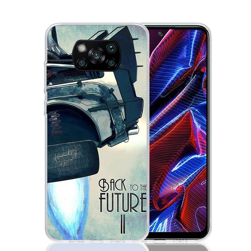 

Back To The Future Time Machine Case Phone Cover for Xiaomi Redmi Note 10 9 9S 8 8T 7 5 Pro Mi 12T 11T 10T 9T 12 11 Lite A3 A2 T Redmi Note 7