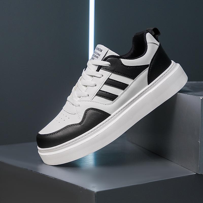 Nové Pánské Klasické Módní Nízké Tenisky na Skateboarding s Tlustou Podrážkou Pohodlné Měkké Podrážky Basketbalové Tenisky