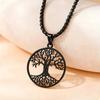 New Tree of Life Pendant Sweater Chain Retro Hollow Necklace Men's and Women's Fashion Accessories