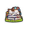 Cute Cat Enamel Pin Reading Book Brooch Lapel Pins Badge On Backpack Clothing Accessories Fashion Jewelry Book Lover Gifts