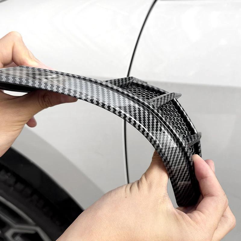 2pcs Carbon Fiber Black Side Fender Vents Air Flow Intake Decor for Mazda 3 6 CX-5 CX-30 Atenza Axela CX-90 CX-60 CX-3 CX-7 MX-5
