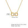 Vnox Romantic Love Infinite Necklace For Women, Stainless Steel Crystal Zircon Jewelry Set, Anniversary Valentine's Day Gift