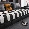New Irregular Shaped Sofa Cover Cloth Fixed Anti Slip Straight Row Sofa Cushion Cover Soft And Sticky Suitable For All Seasons