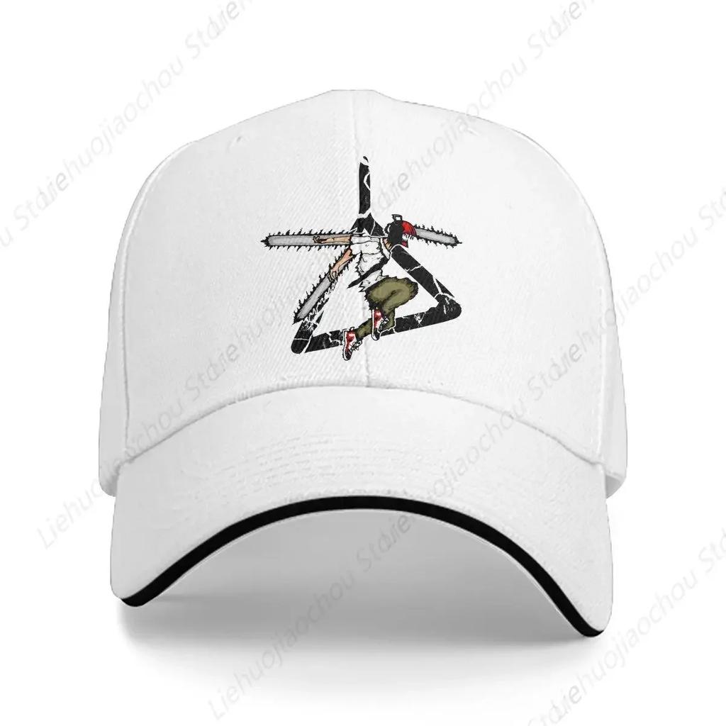 Pure Color Dad Hats Denji  Pull Cord Classic Hat Sun Visor Baseball Caps Chainsaw Makima Unisex Cartoon Peaked Cap