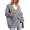 Style Simple and Versatile Knitted Women's Button Solid Color Sweater for Women
