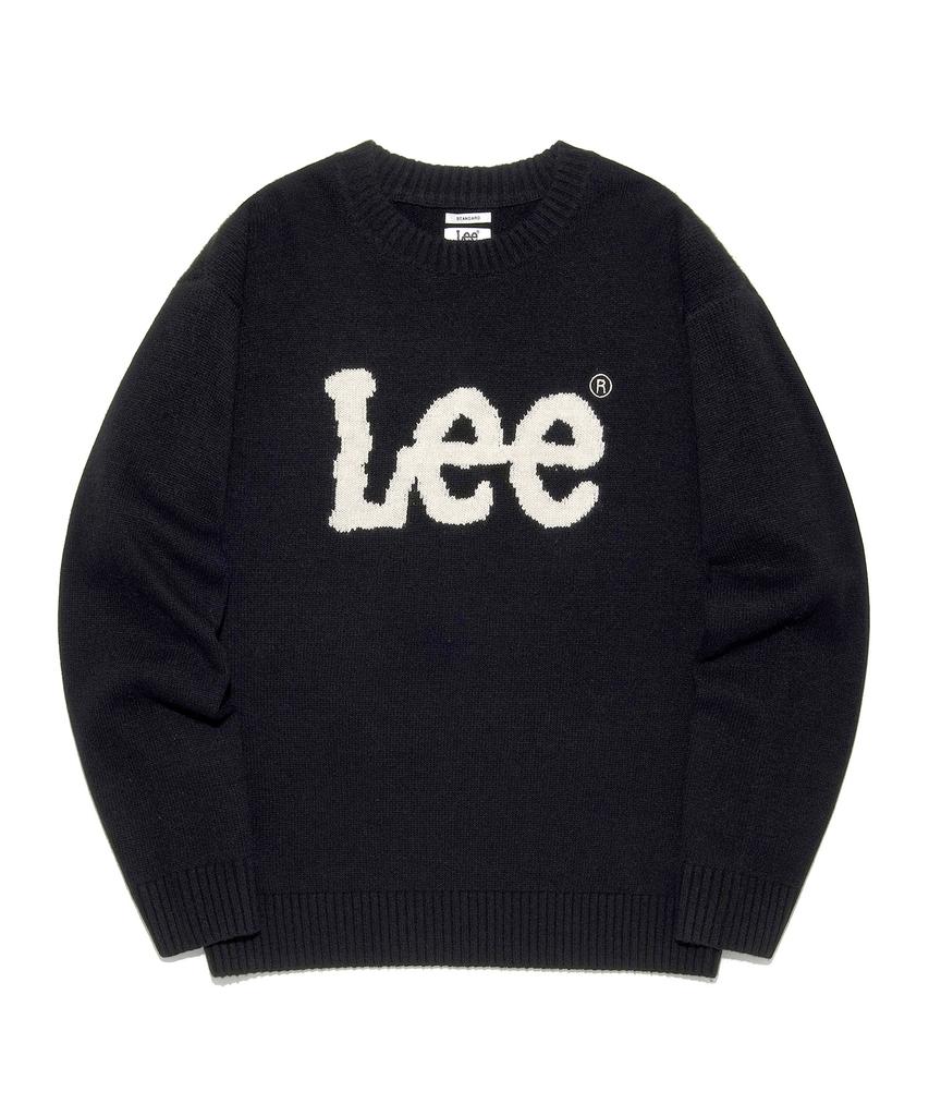 LEE Big Twitch Logo Knit Black
