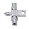 Brake Hose Fitting Adapter, AN‑3 Tee Brake Hose AN3 To Line End Fitting Stainless Steel Auto Parts