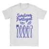 Tinned Fish Sardine Portugal T Shirts Men's  Pure Cotton Fashion T-Shirts Round Neck  Tee Shirt Short Sleeve Clothes 4XL 5XL 6XL