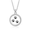 In-Stock Aromatherapy Hollow Diamond Pendant Necklace