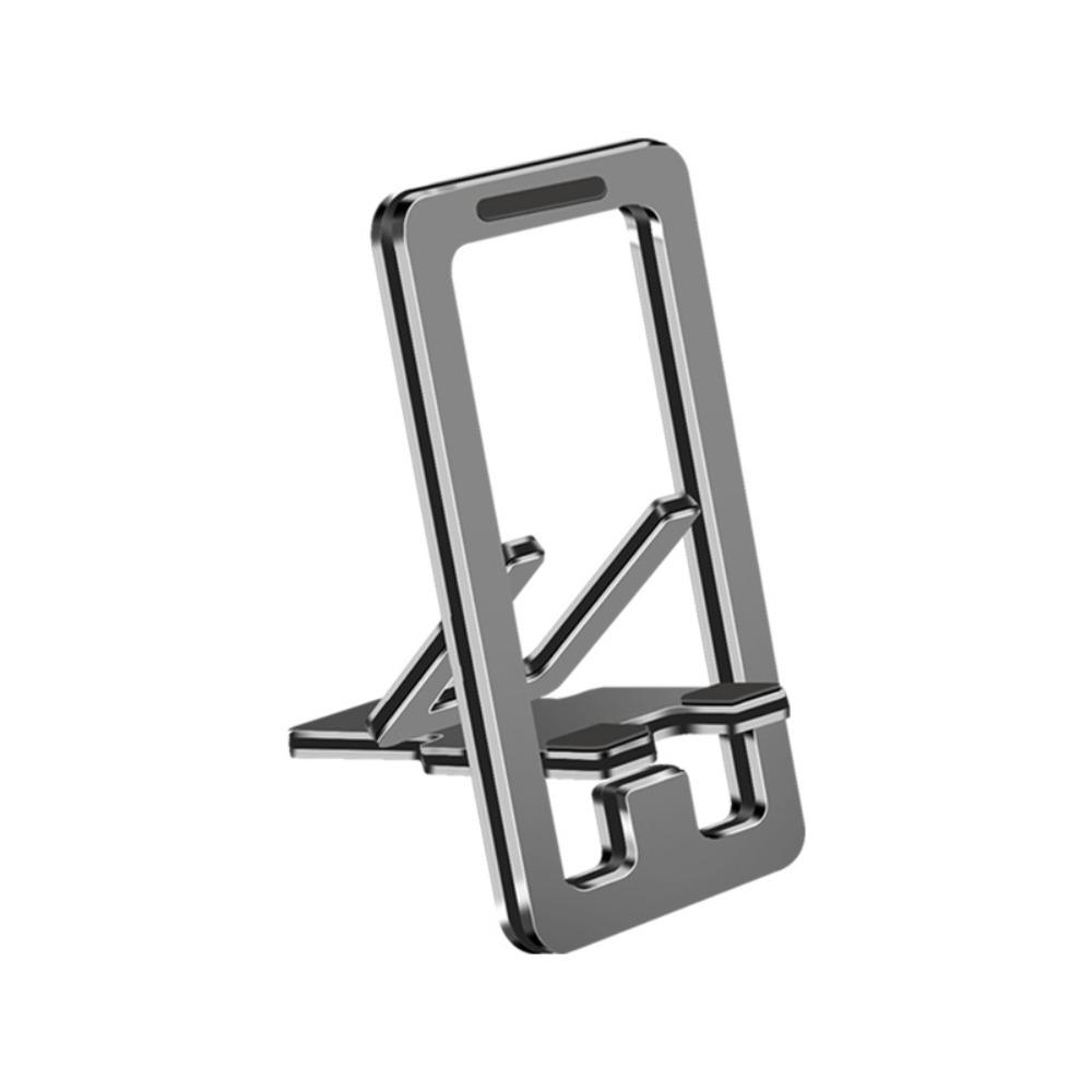

Металлическая складная подставка для телефона Тонкая подставка для мобильного телефона Настольный держатель для сотового телефона Путешествия Офис серый
