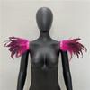 Gothic Halloween Masquerade Feather Shawl Costume Accessory