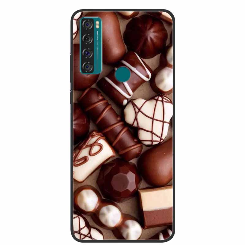 Case For TCL 20 SE Luxury Silicone TPU Soft Phone Cover For TCL 20 SE Case T671H 6.82" Funda Animal Capa Cute Shockproof Coque