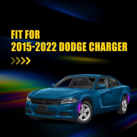 LED F&R Left Right Marker Side Lights Purple 4PC 2015- Fit Dodge Charger