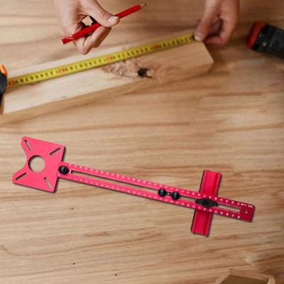 Adjustable Drill Punch Locator Detachable Cabinet Hardware Jig Template  Hole Punch