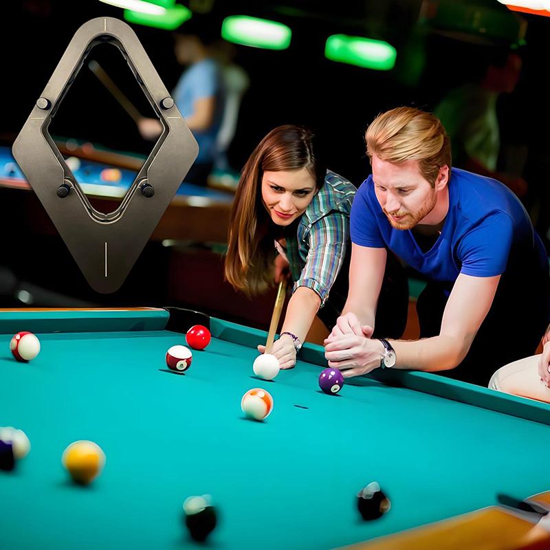 Precision-Engineered Professional Billiard Rack System That Eliminates Gaps,Heavy Duty Solid Wood Billiard 8-Ball/9-Ball