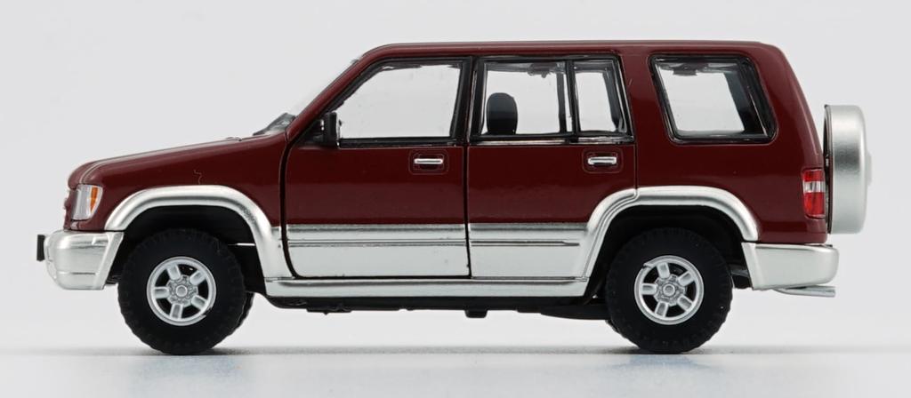 BM CREATIONS Scale Isuzu Bighorn Dark Red RHD Finished Product 1/64 1998-2002