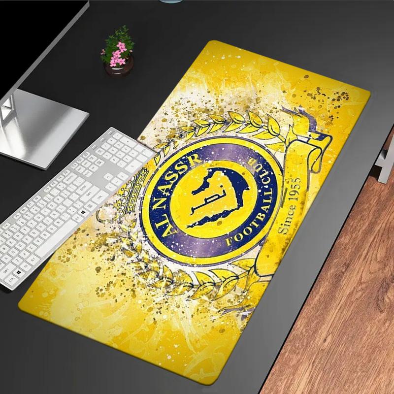Al-Nassr Football Club Mouse pad Mouse pad, Gaming Mouse Pad, keyboard pad, Desk Decor for computer notebook Fan Gift Birthday Gift