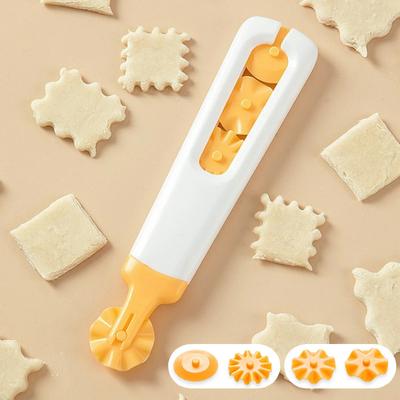 Cortador de rodillos para galletas, masa de hoja redonda, rueda circular para pizza, masa de tarta, herramienta para hornear, barra de comedor