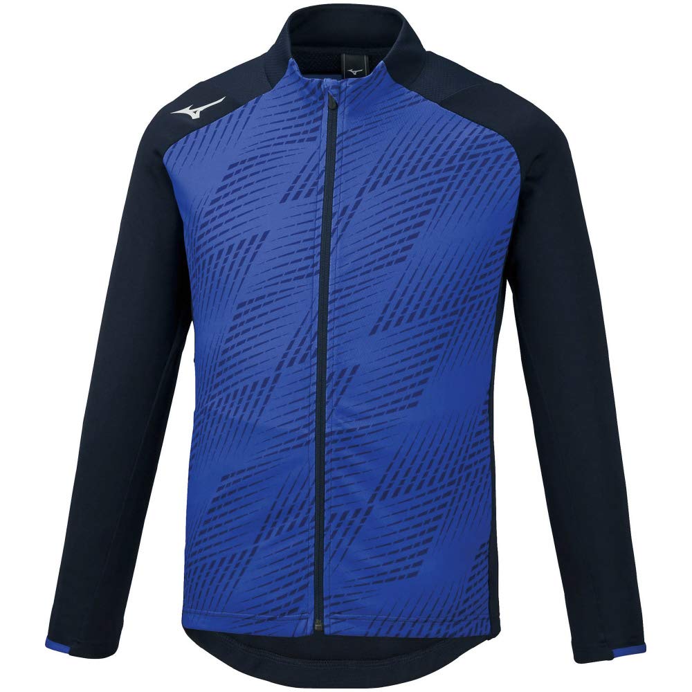 Mizuno Soft Knit Soccer Jacket Surf Size 2XL Full-Zip P2MC1035, Blue,